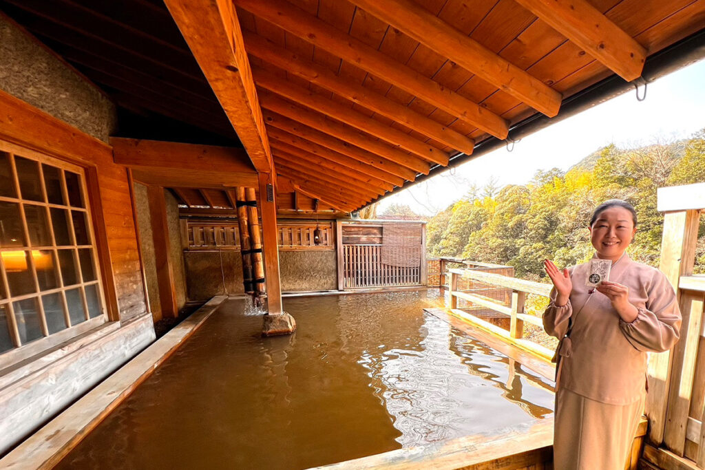 【日常】湯谷温泉の老舗「はづグループ」の協賛で温泉を堪能いただけるようになりました