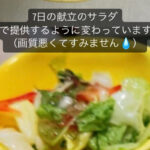 【食事】食事改善　サラダも激変！　冷凍野菜→農家直送・市場直接買付生鮮野菜に